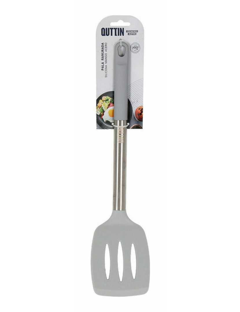 imagem de Espátula de Cozinha Quttin Cinzento Silicone Aço 36 x 8,5 cm2