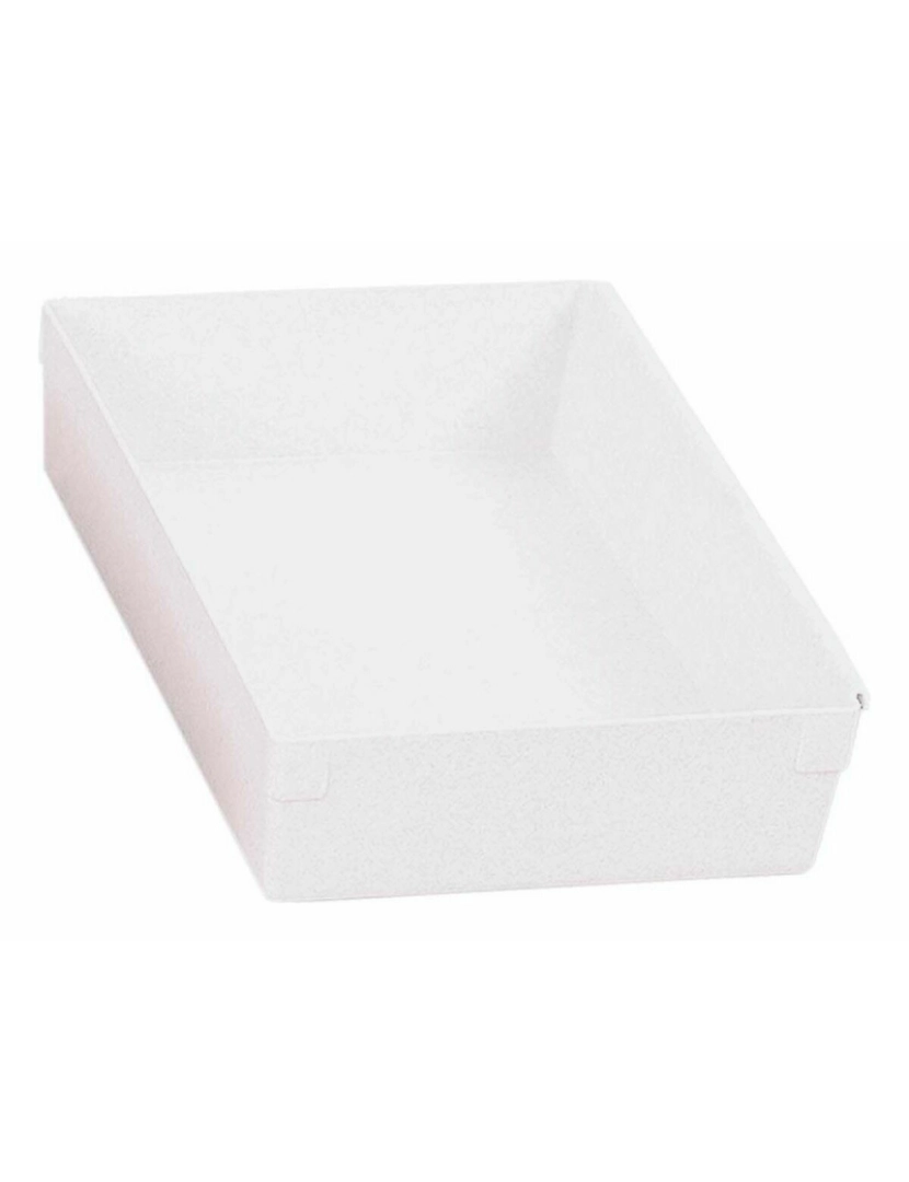 Bigbuy Home - Caixa Multiusos Modular Branco 22,5 x 15,5 x 5,3 cm