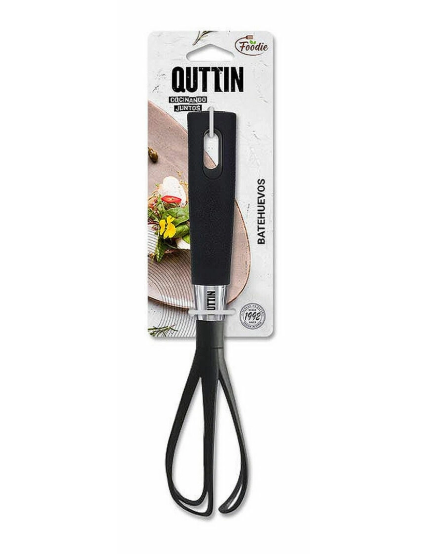 imagem de Batedor de Varas Manual Quttin Foodie Preto Nylon 29,7 x 6,5 cm2