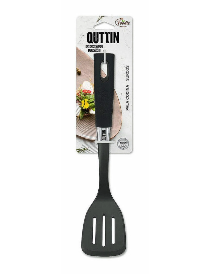 imagem de Espátula de Cozinha Quttin Foodie Preto Nylon 33,5 x 9,6 cm2