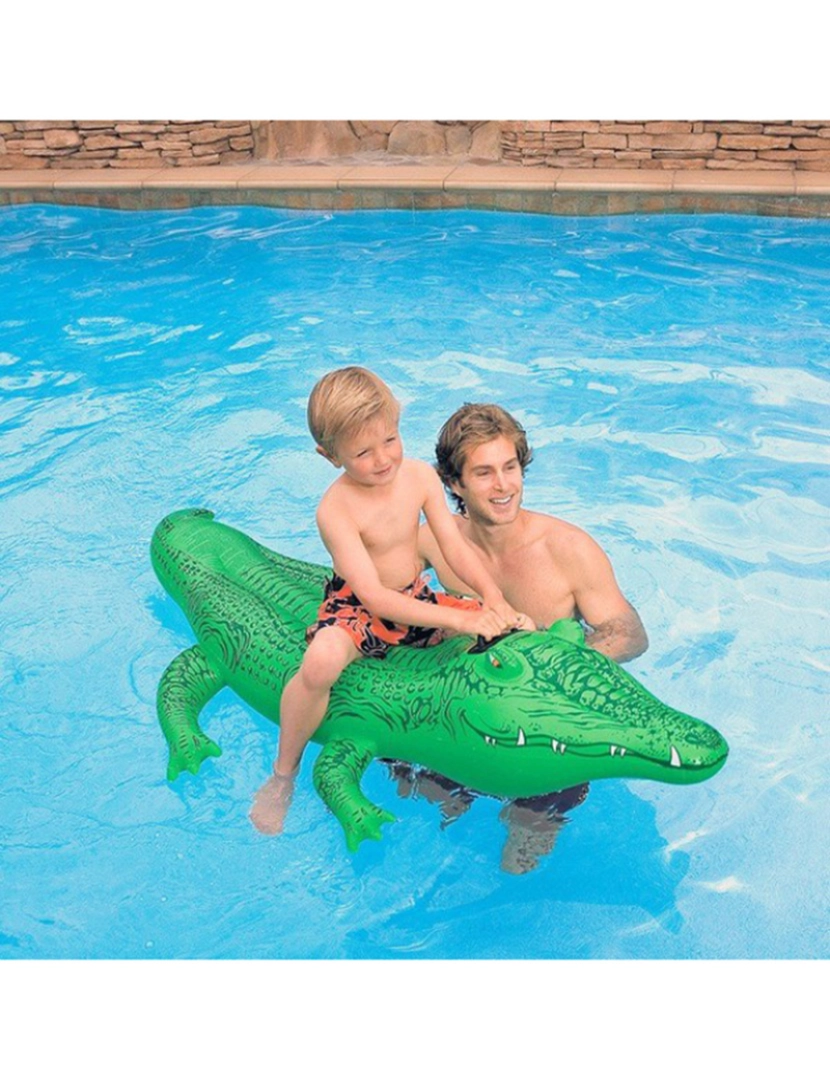 BB - Figura Insuflável Para Piscina Crocodilo