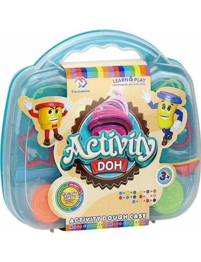 Bigbuy Fun - Jogo de Plasticina Maletín Activity Doh