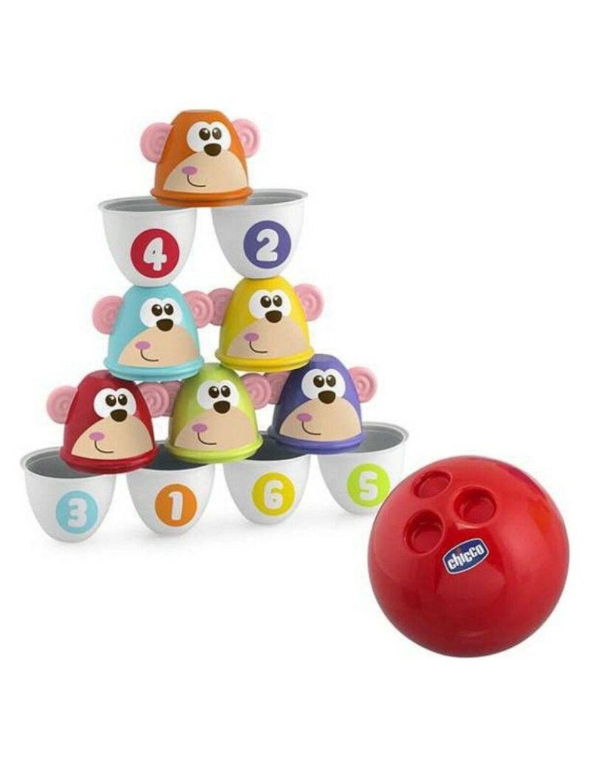 imagem de Jogo de Bolos Monkey Strike Chicco (7 pcs)2