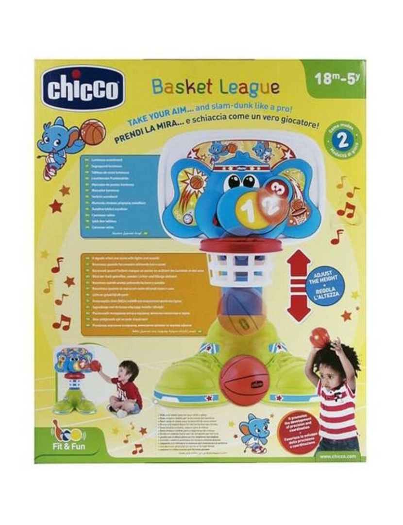 imagem de Cesto de Basquetebol Chicco 00009343000000 (25 x 58 x 36 cm)3