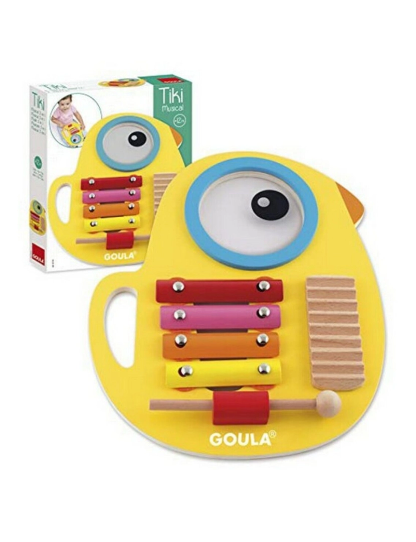 imagem de Brinquedo musical Goula D53132 Amarelo Madeira1