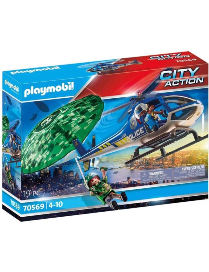 Playmobil - Helicoptero Da Policia 70569