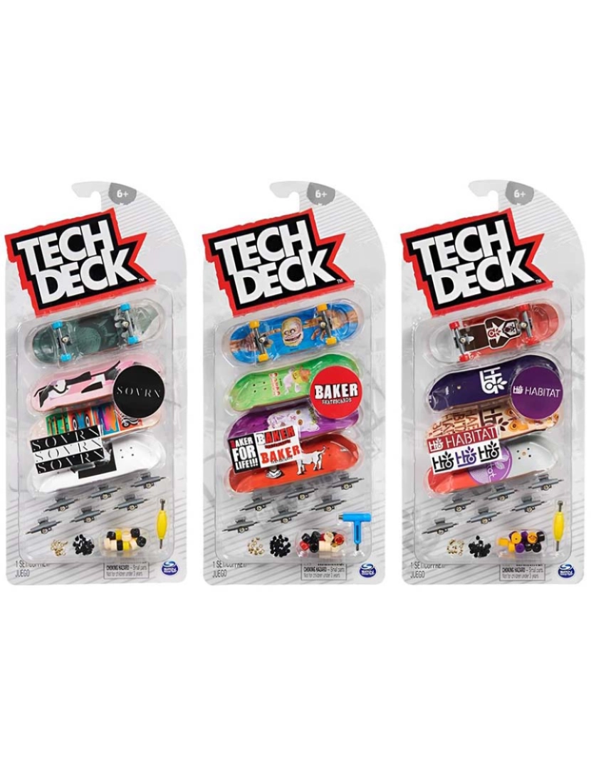 Concentra - Tech Deck Pack 4 Sortido 6028815