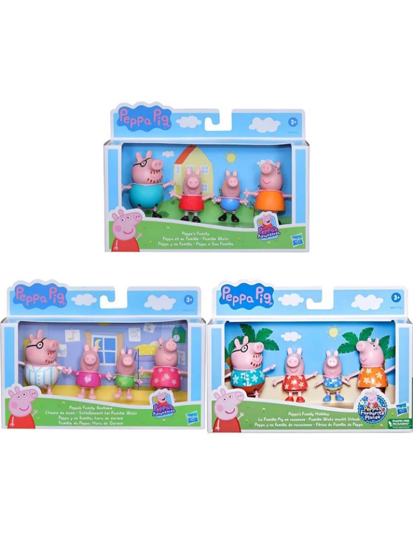 Hasbro - Peppa Pig Pack 4 Figuras Familia Sortidas F21715L0
