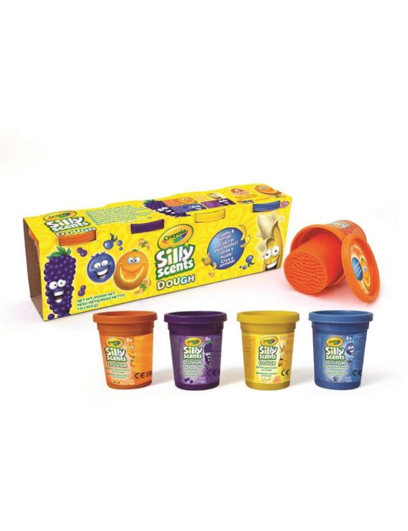 Crayola - Jogo de Plasticina Crayola Silly Scents 4 Peças