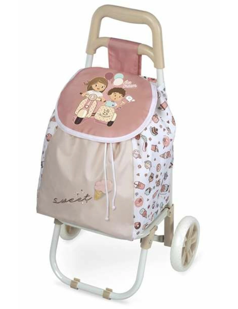 imagem de Carro de Compras Decuevas Sweet Bolso traseiro com fecho 36 x 30 x 66 cm1