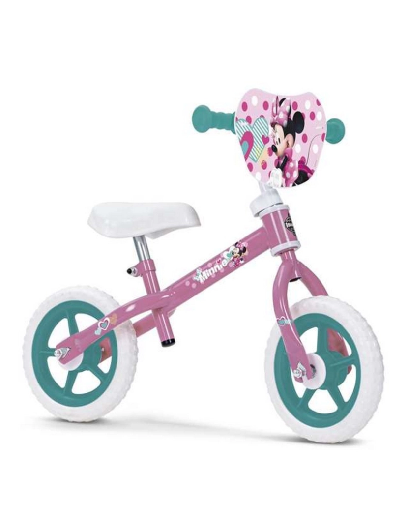 Minnie Mouse - Bicicleta Infantil Minnie Mouse   10" Sem Pedais Cor de Rosa