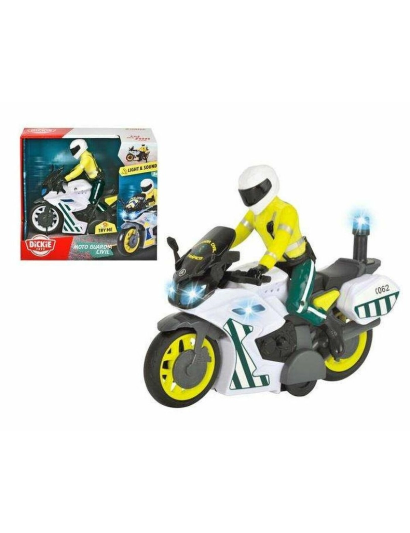 Dickie Toys - Motocicleta Dickie Toys    17 cm Polícia