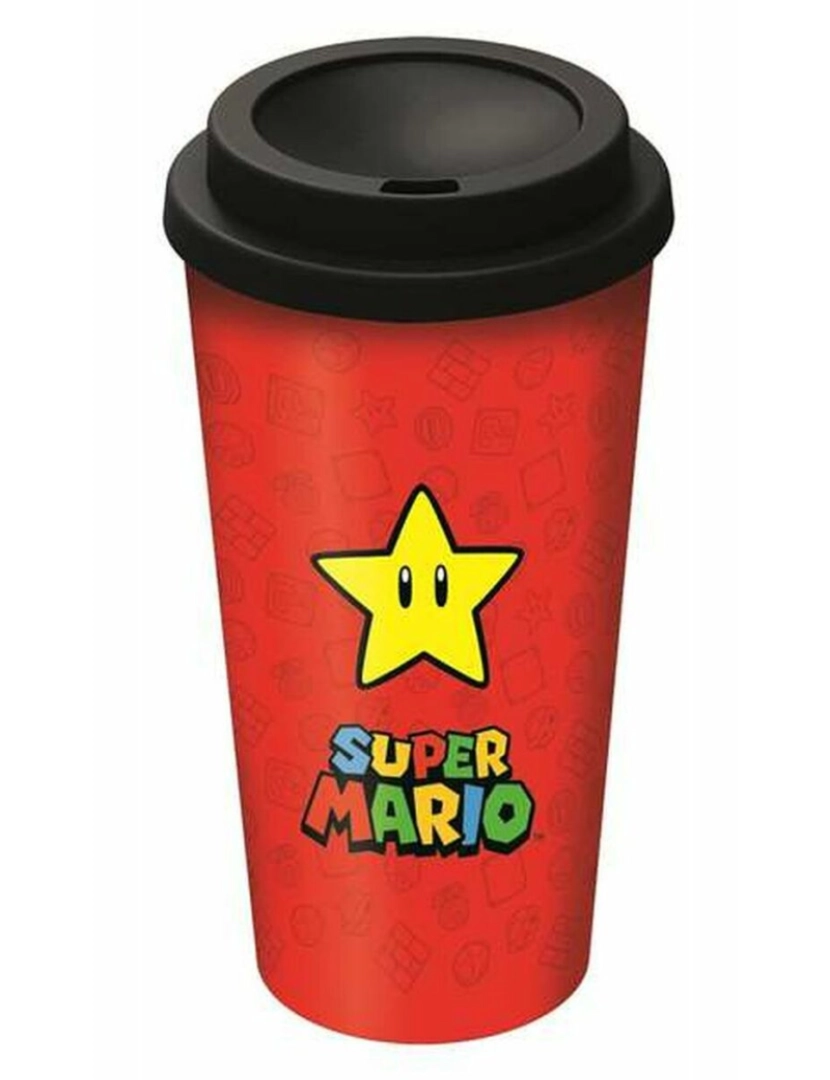 Super Mario - Copo com Tampa Super Mario 01379 (520 ml)