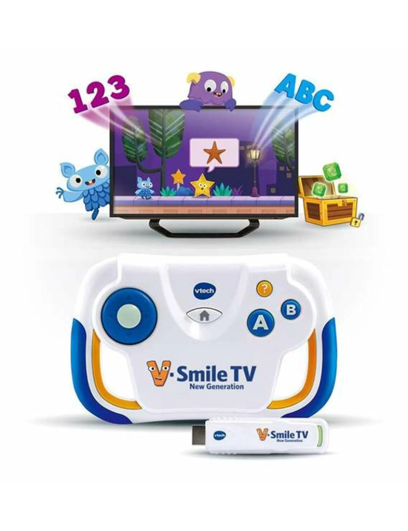 imagem de Consola de Jogos Portátil Vtech V-Smile TV4