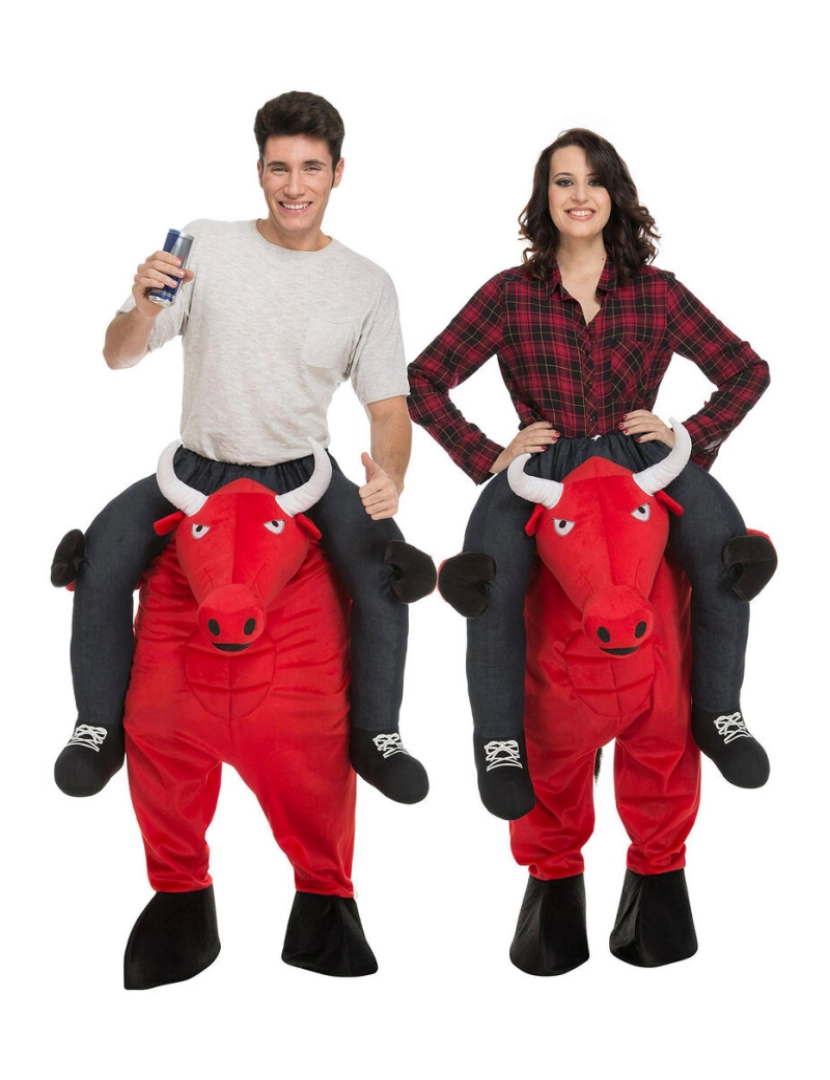 imagem de Fantasia para Adultos My Other Me Ride-On Toro Vermelho Tamanho único2