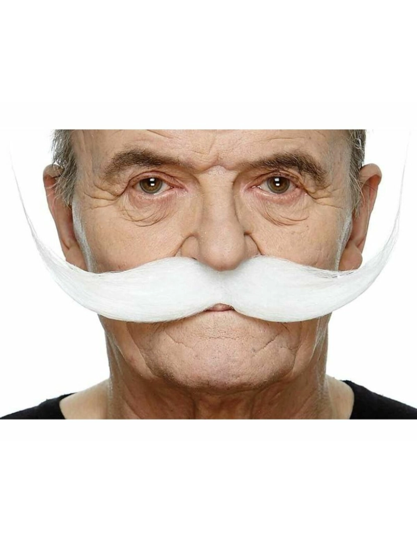 imagem de Bigode My Other Me Branco Tamanho único1