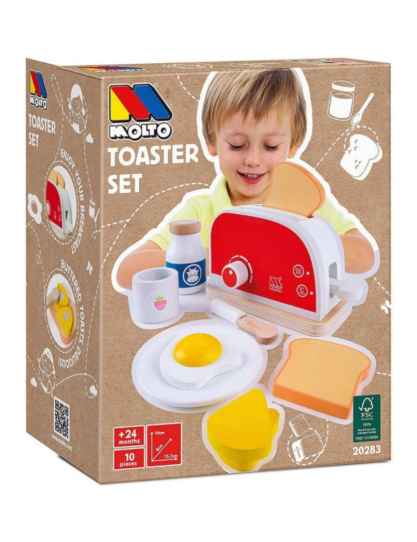 imagem de Torradeira de brincar Moltó Toaster Set1