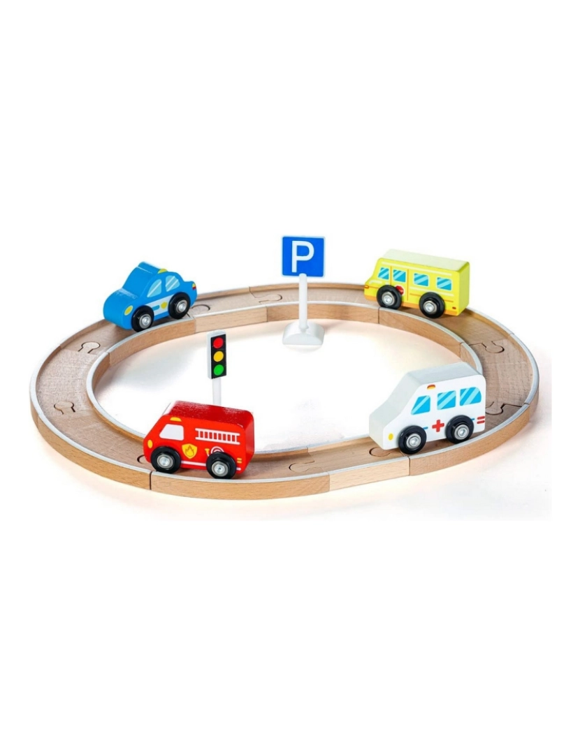 imagem de Playset de Veículos Moltó Tracks and Cars 16 Peças3