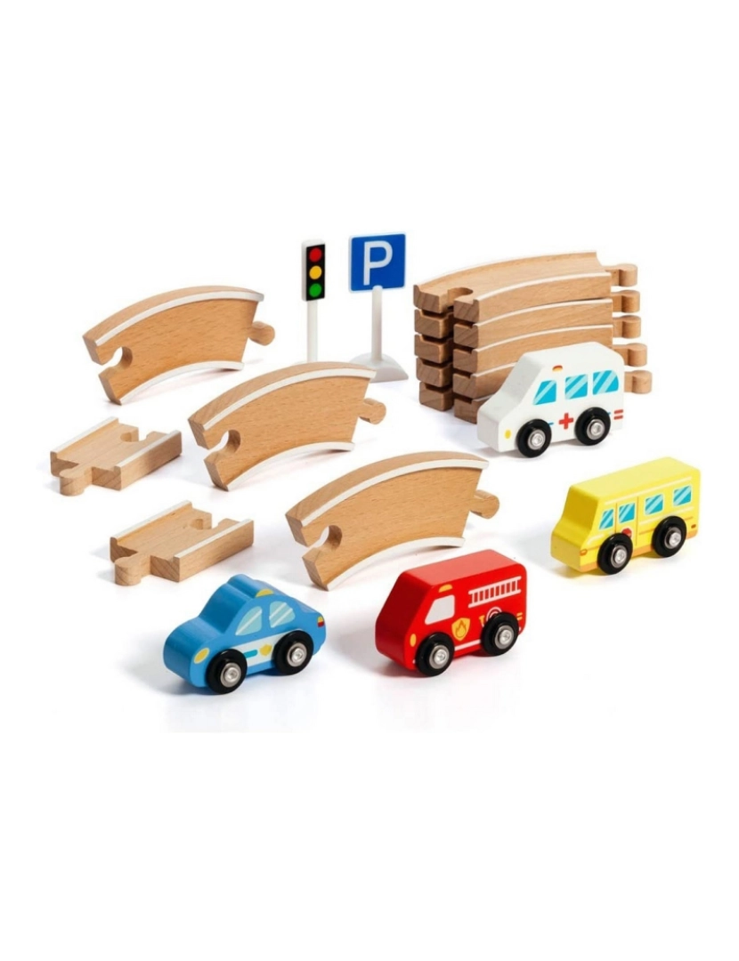 imagem de Playset de Veículos Moltó Tracks and Cars 16 Peças4