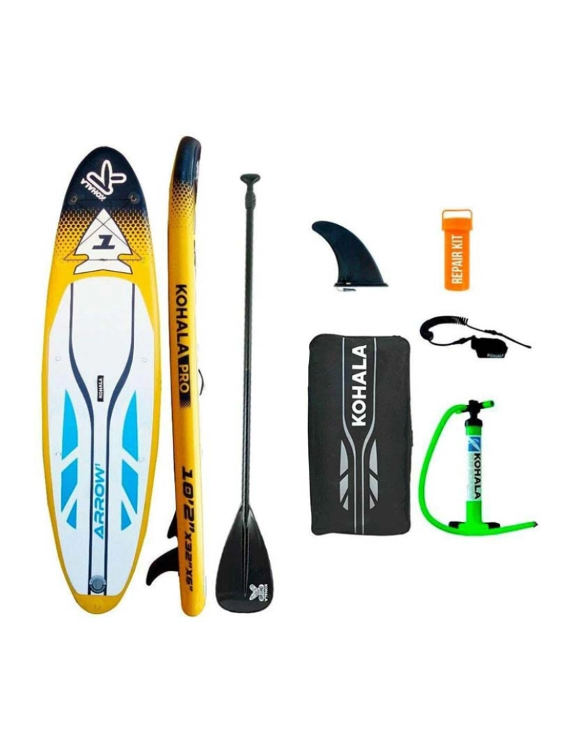 Kohala - Prancha De Paddle Surf Insuflável Com Acessórios Arrow 1 Amarelo