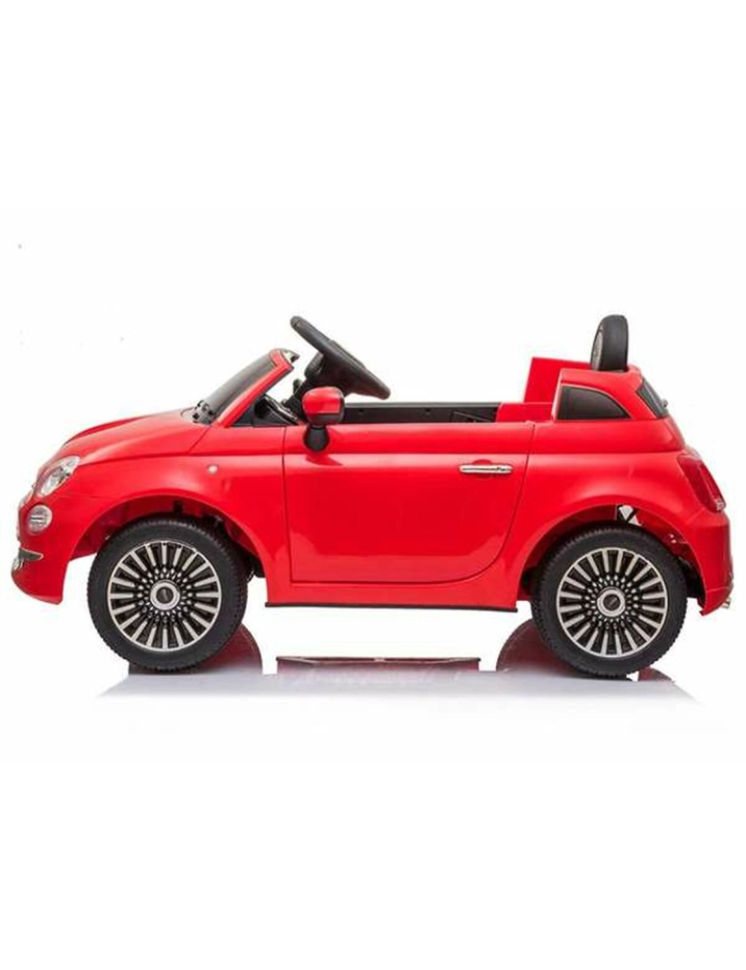 imagem de Carro elétrico para crianças Fiat 500 113 x 67,5 x 53 cm MP3 Vermelho 30 W 6 V Com controlo remoto5