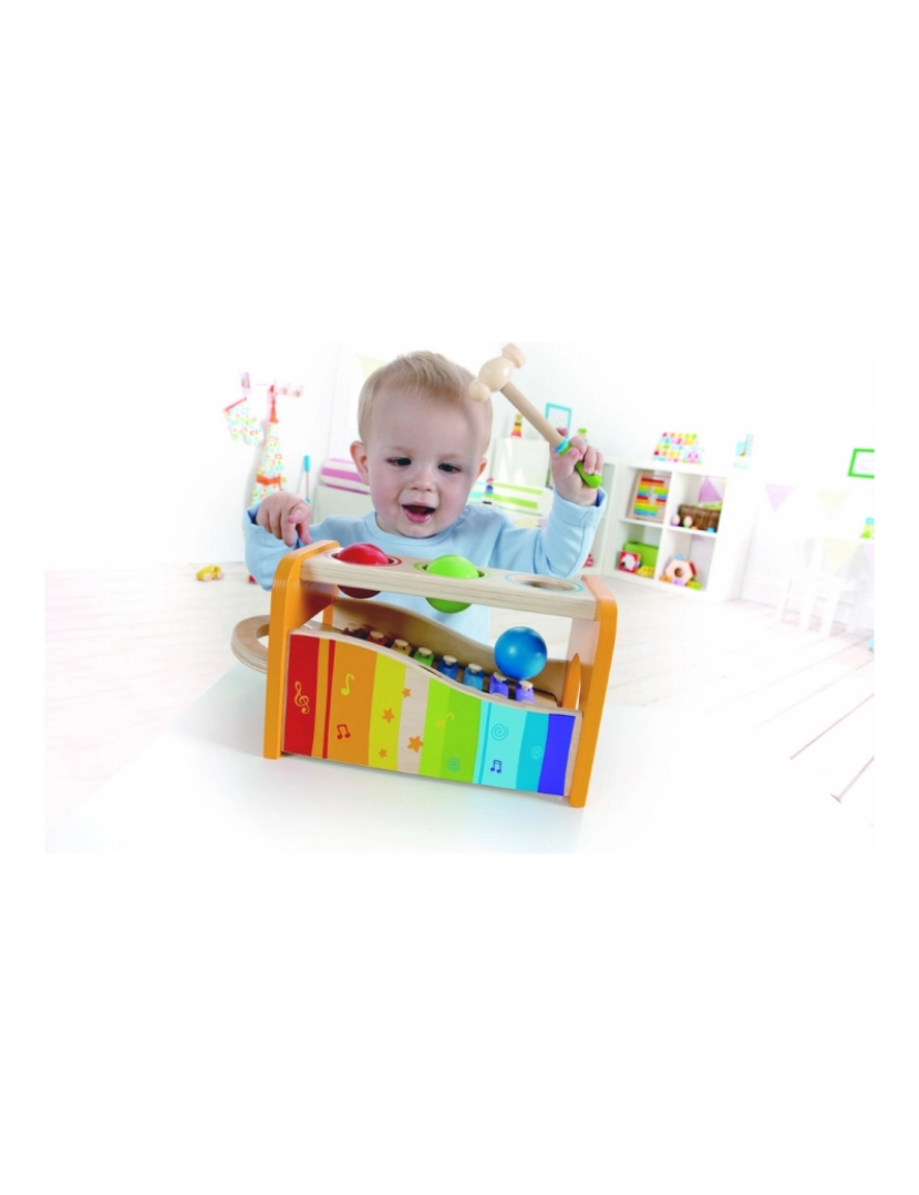 imagem de Brinquedo musical Pound and Tap Bench 24 x 15 x 13,5 cm5