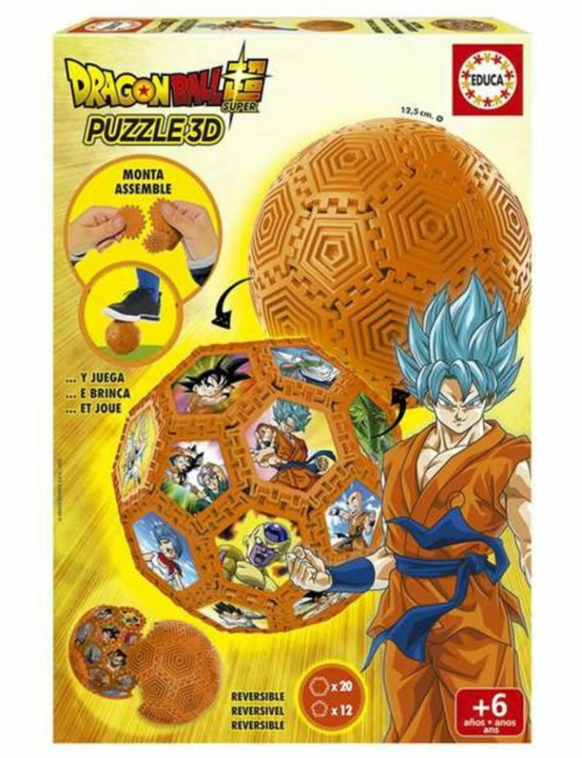 imagem de Puzzle 3D Educa 32 Peças Dragon Ball1
