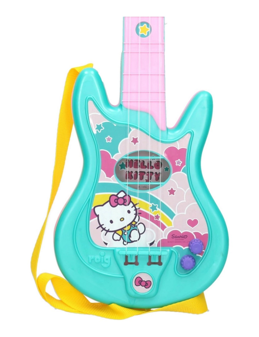 imagem de Guitarra Infantil Hello Kitty   Microfone4