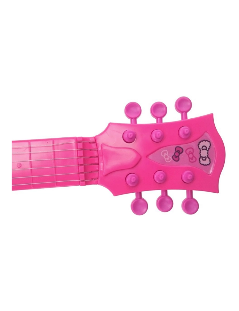 imagem de Guitarra Infantil Hello Kitty Eletrónica Microfone Cor de Rosa4