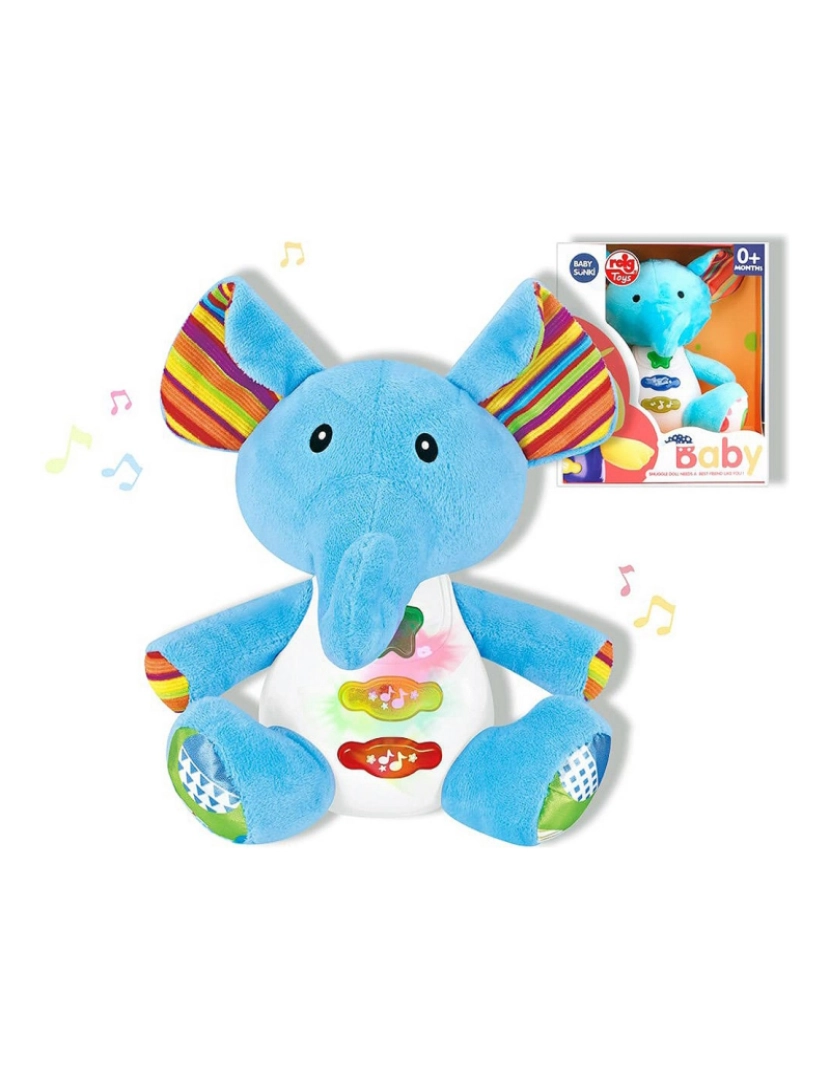 imagem de Peluche Musical Reig Elefante 15 cm1