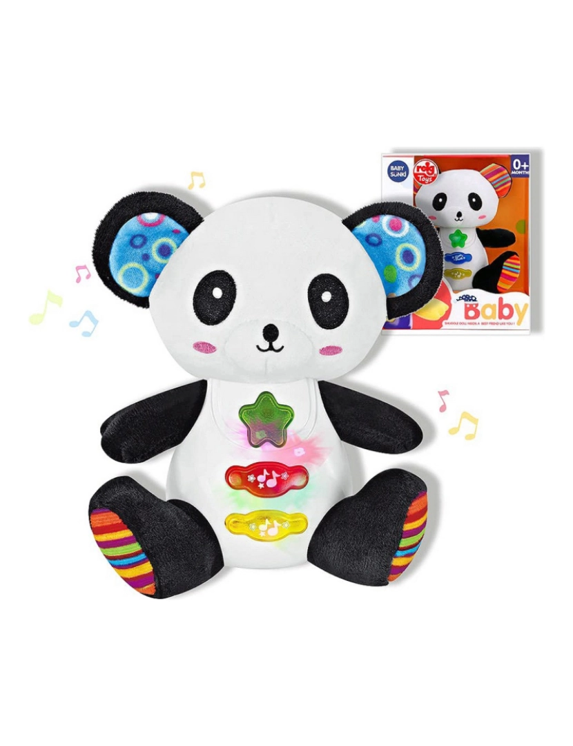 imagem de Peluche Musical Reig Urso Panda 15 cm1