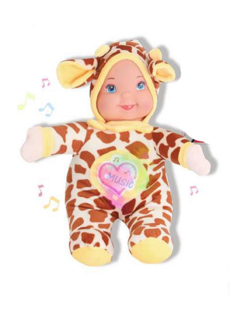 Reig - Boneca bebé Reig Peluche Musical 35 cm Girafa