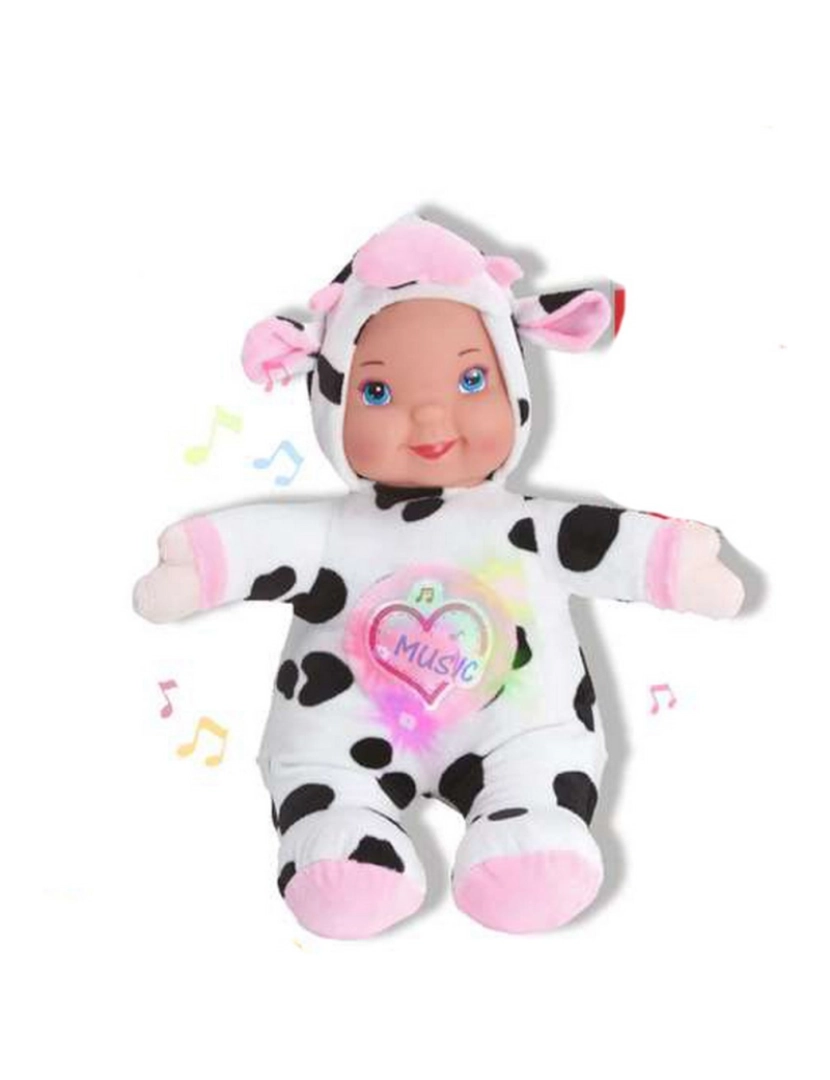 Reig - Boneca bebé Reig Peluche Musical 35 cm Vaca