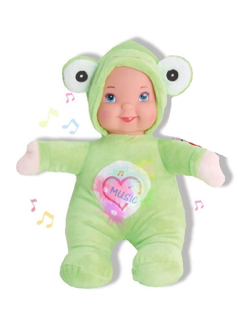 Reig - Boneca bebé Reig Peluche Musical 35 cm Rã