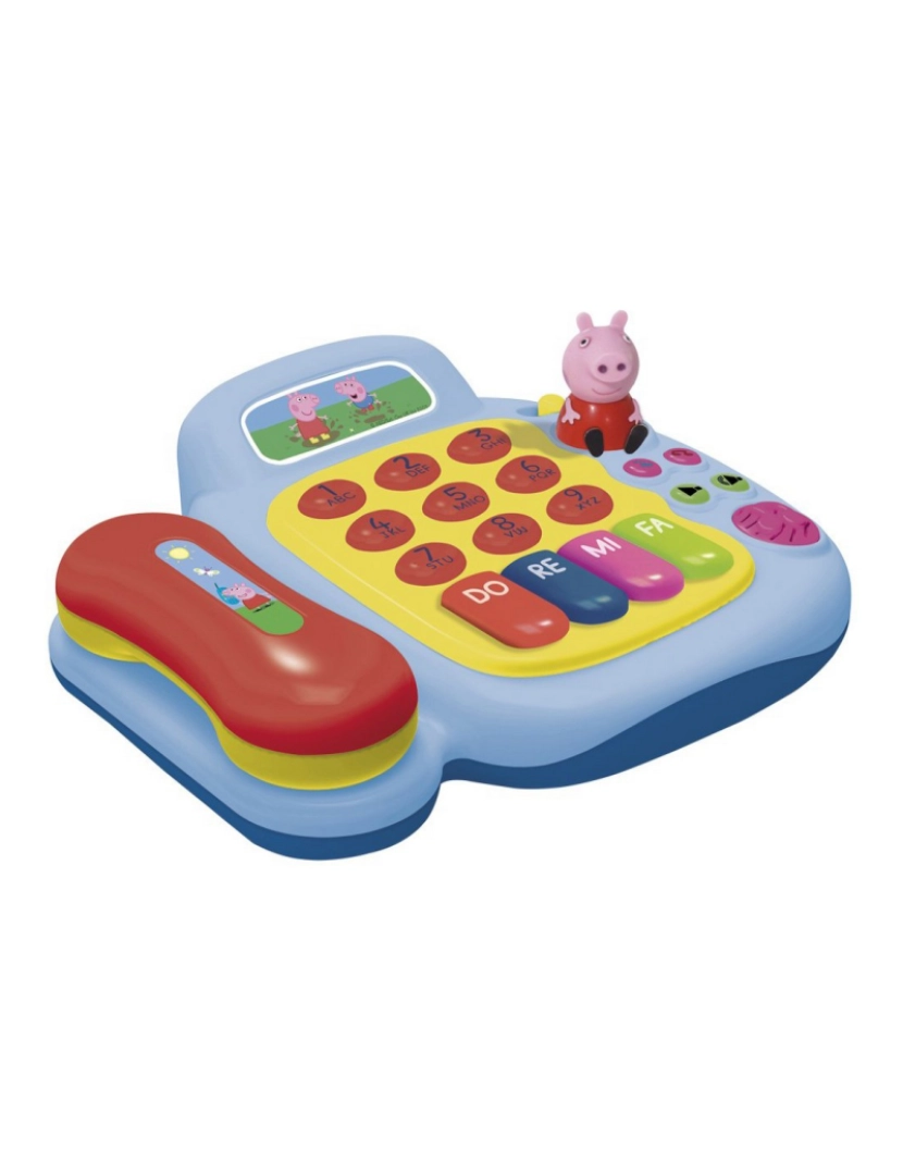 imagem de Brinquedo educativo Peppa Pig Telefone Fixo Peppa Pig Azul1