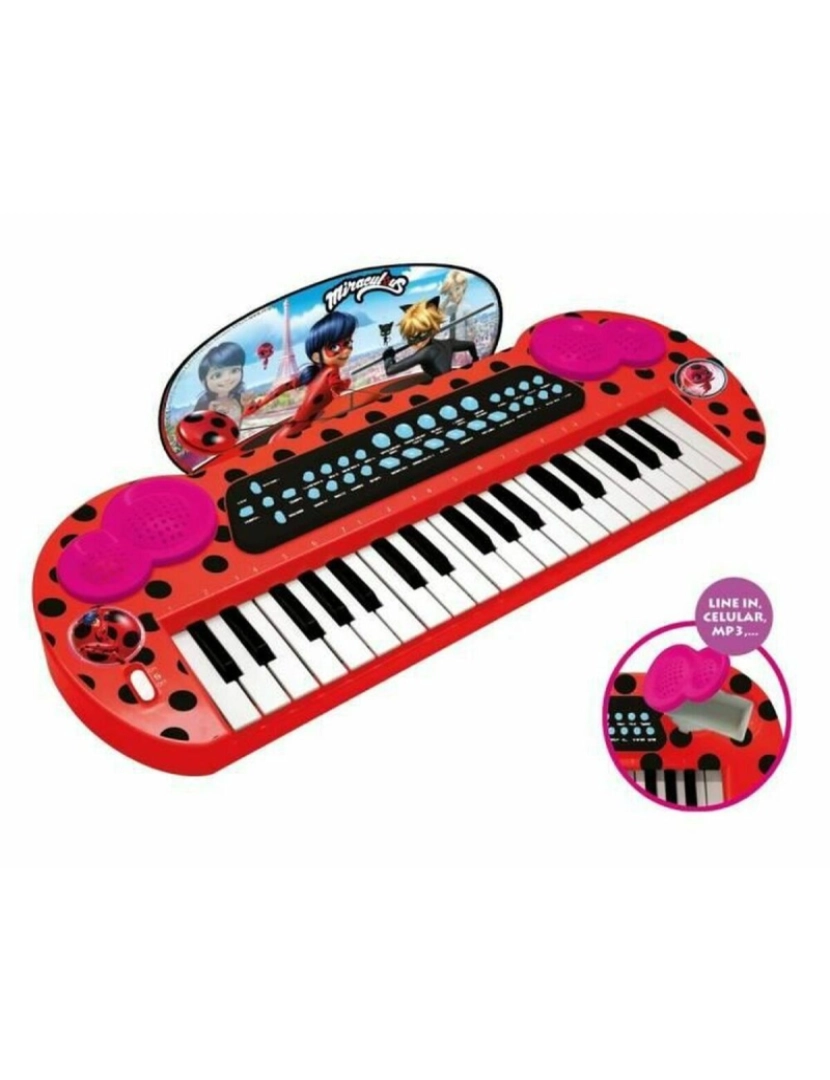 Lady Bug - Piano Eletrónico Lady Bug 2679 Vermelho