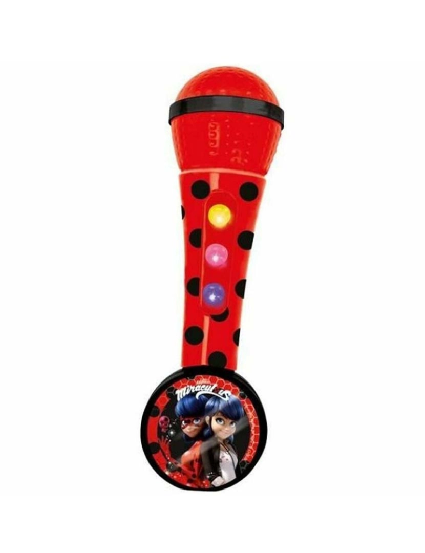 Lady Bug - Microfone para Karaoke Lady Bug Vermelho