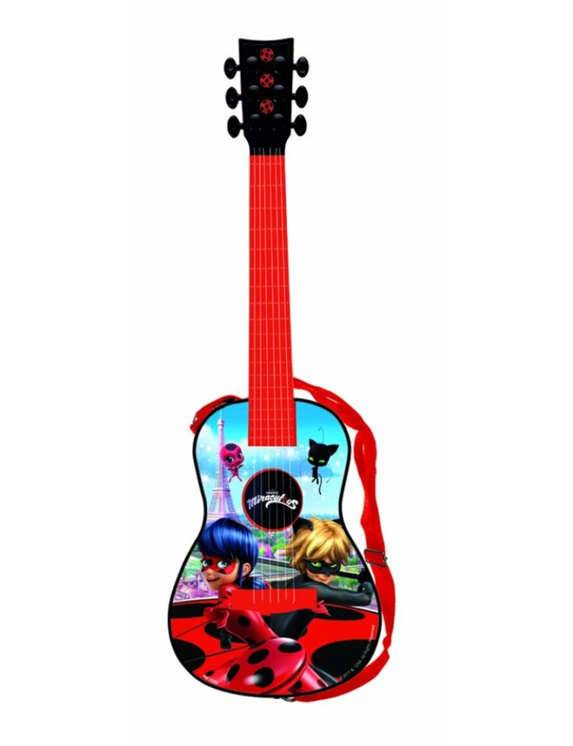 Lady Bug - Guitarra Infantil Lady Bug 2682 Vermelho
