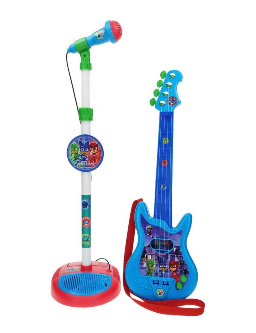 imagem de Guitarra Infantil PJ Masks   Microfone Azul2