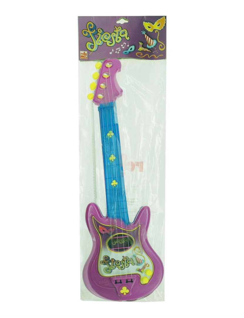 imagem de Guitarra Infantil Reig Party 4 Cordas Elétrica Azul Roxo5