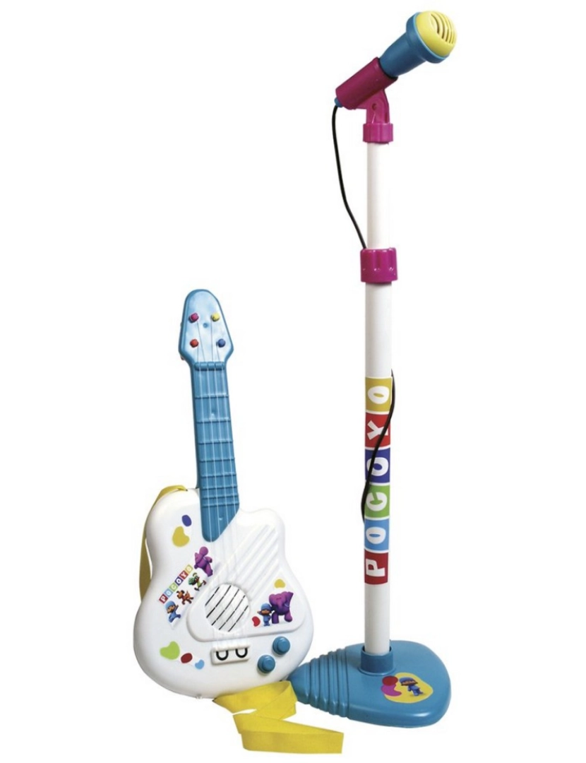 imagem de Brinquedo musical Pocoyo Microfone Guitarra Infantil1
