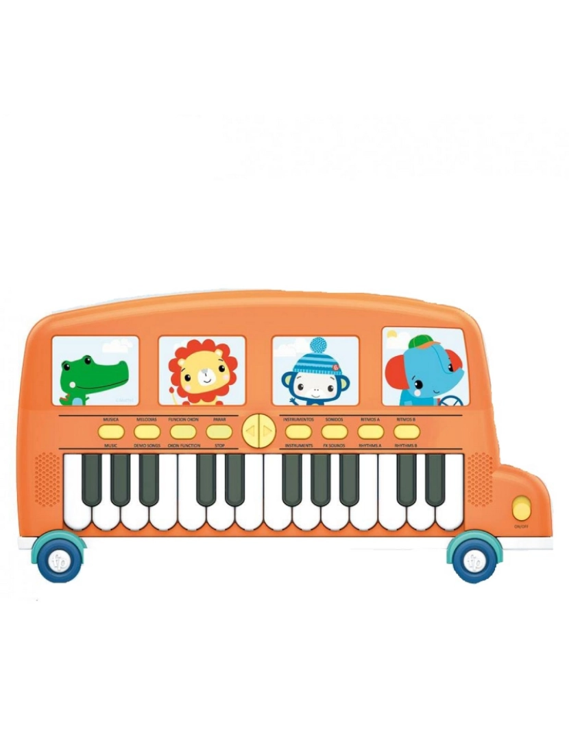 Fisher Price - Brinquedo musical Fisher Price Piano Eletrónico Autocarro