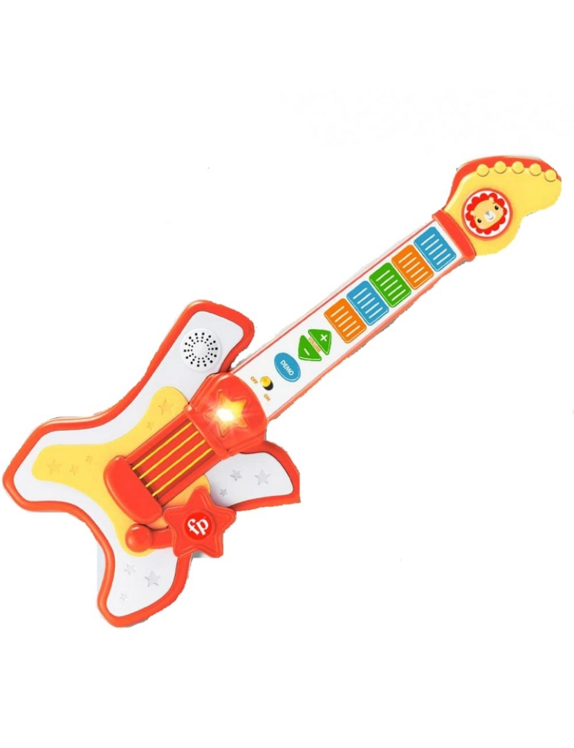 Fisher Price - Brinquedo musical Fisher Price Leão Guitarra Infantil