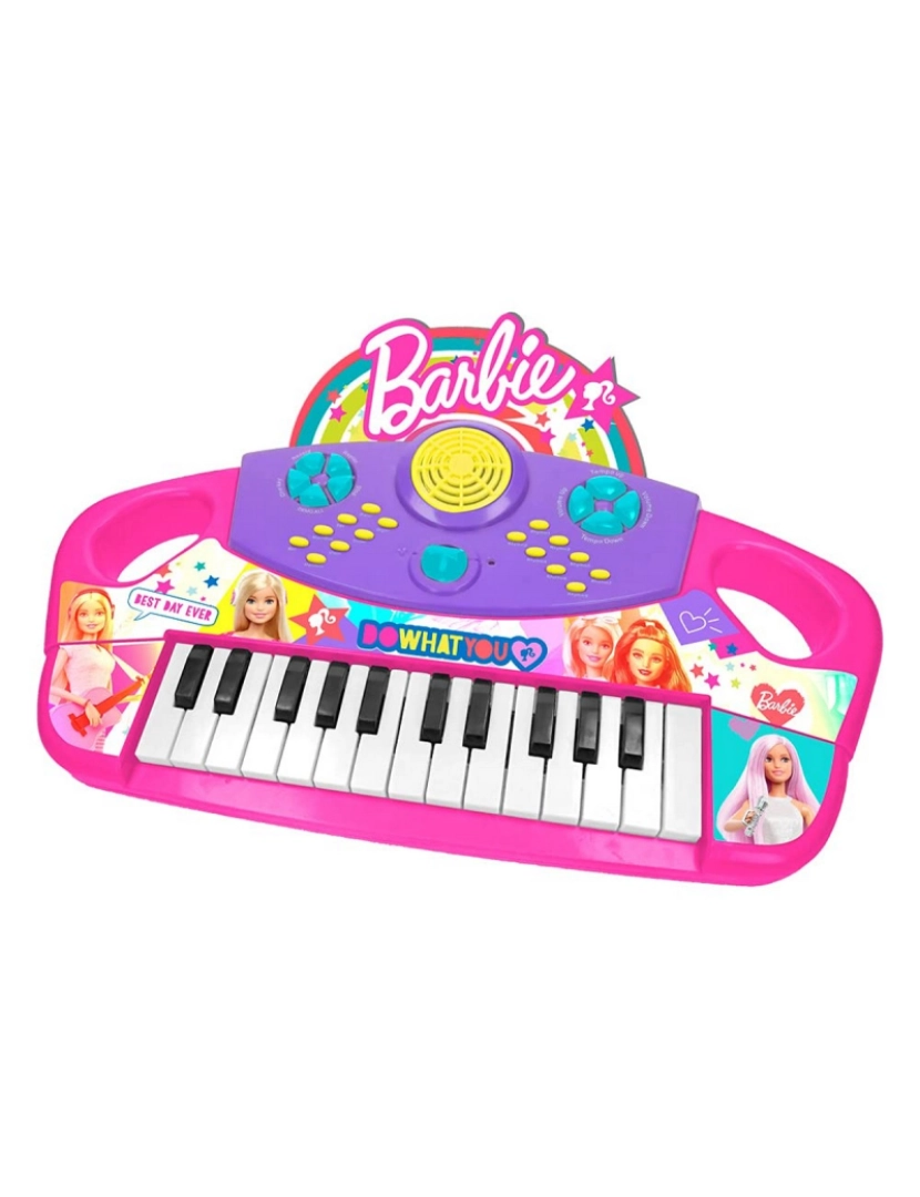 imagem de Brinquedo musical Barbie Piano Eletrónico1