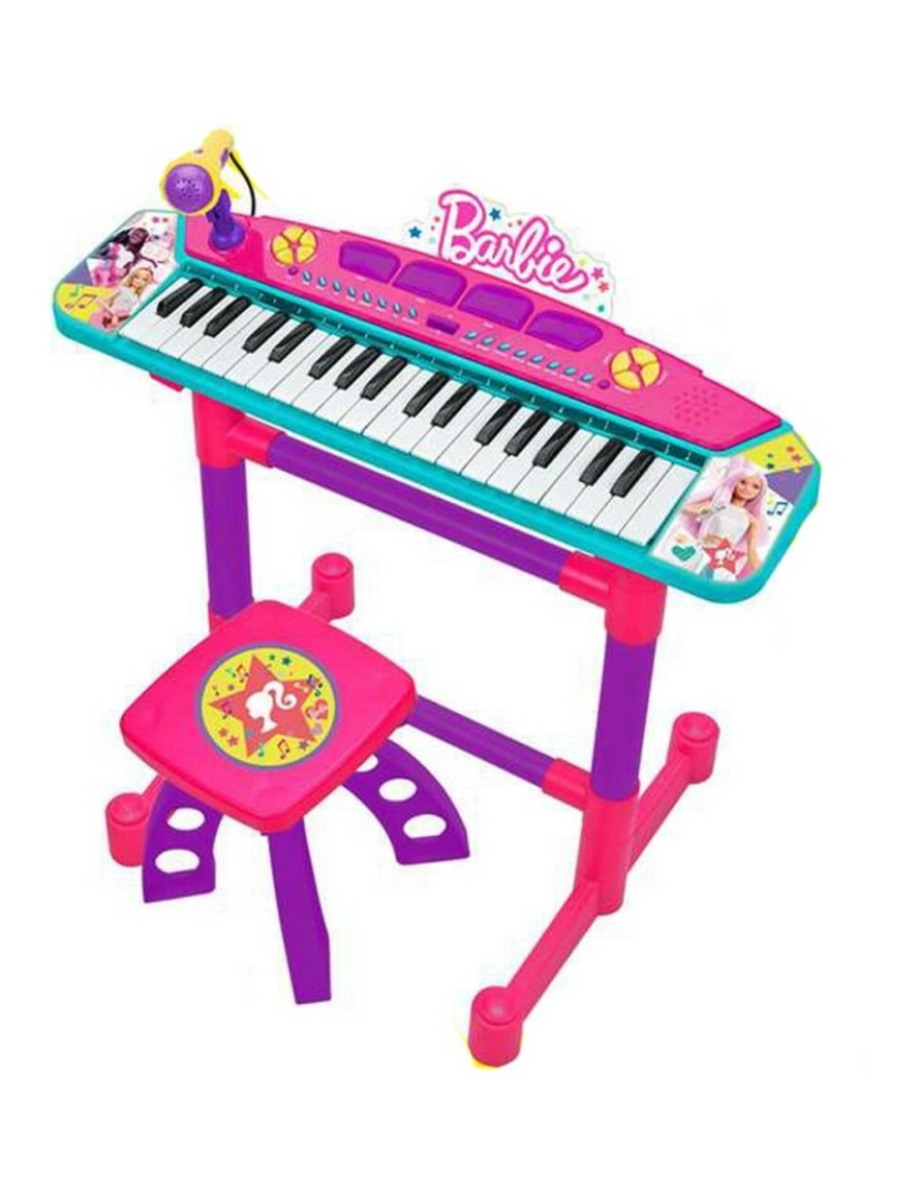 Barbie - Piano Eletrónico Barbie Banqueta