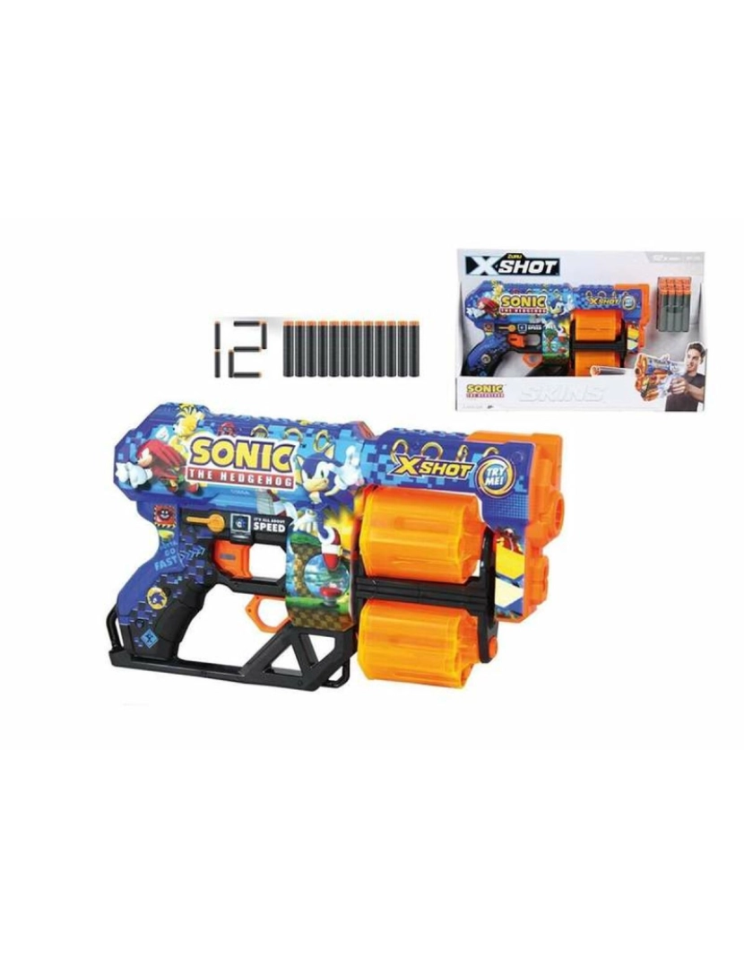Bigbuy Fun - Pistola X-Shot Sonic Skins