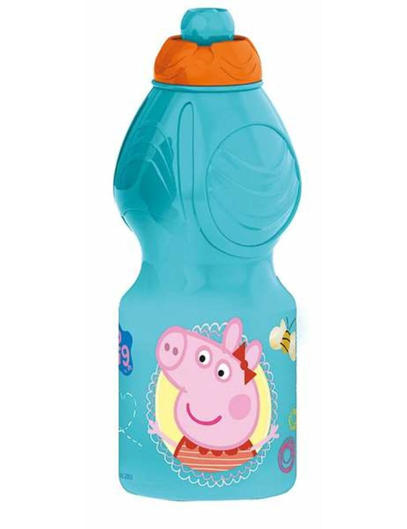 Peppa Pig - Garrafa Peppa Pig 400 ml Peppa Pig Azul Polietileno LDPE