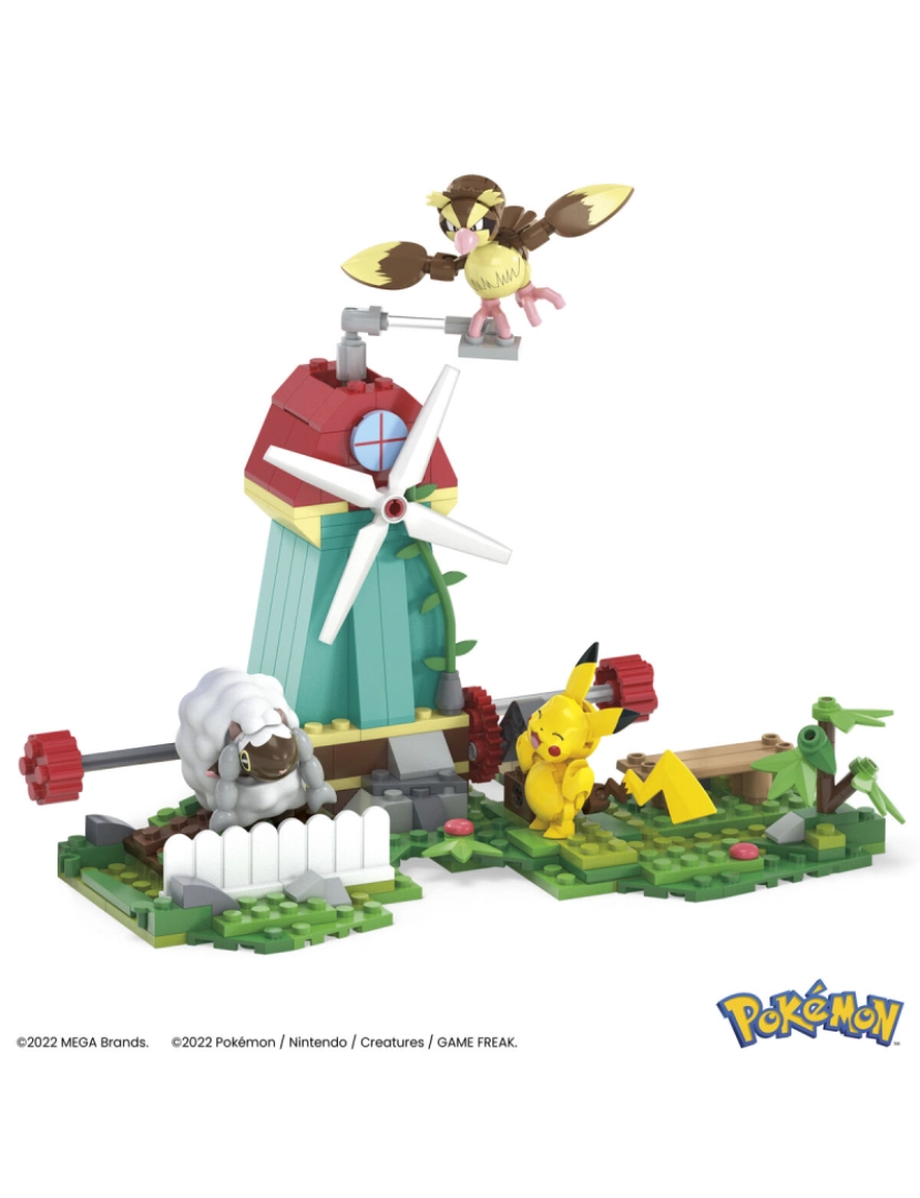 imagem de Jogo de Construção Pokémon Mega Bloks Countryside Windmill 240 Peças2