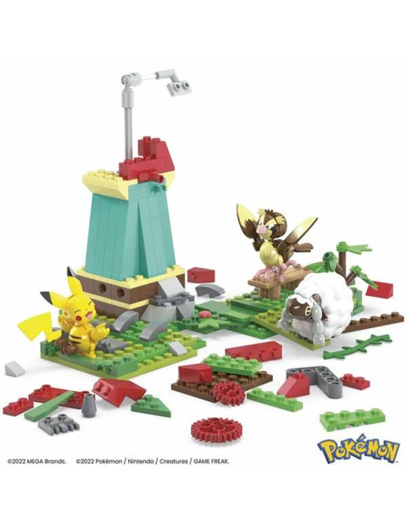 imagem de Jogo de Construção Pokémon Mega Bloks Countryside Windmill 240 Peças3