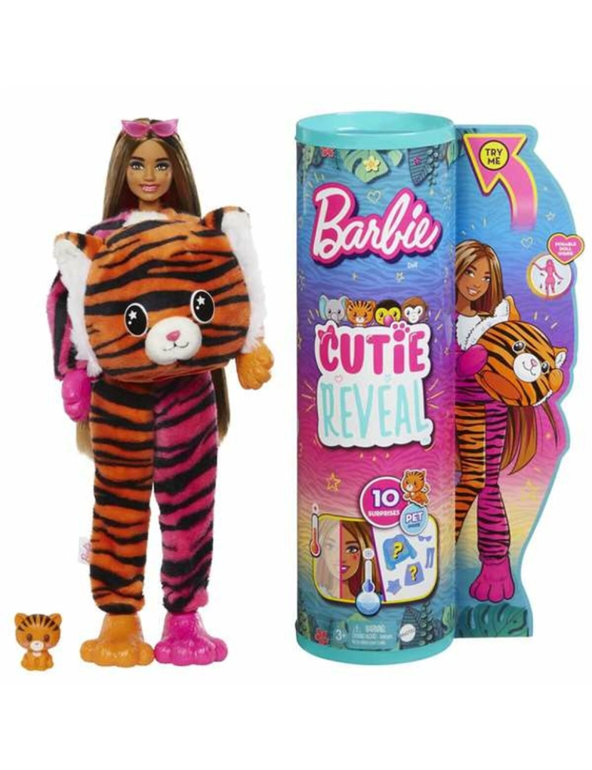 Acessórios para Boneca - Barbie Fashionista - Roupa - Camisa Tigre